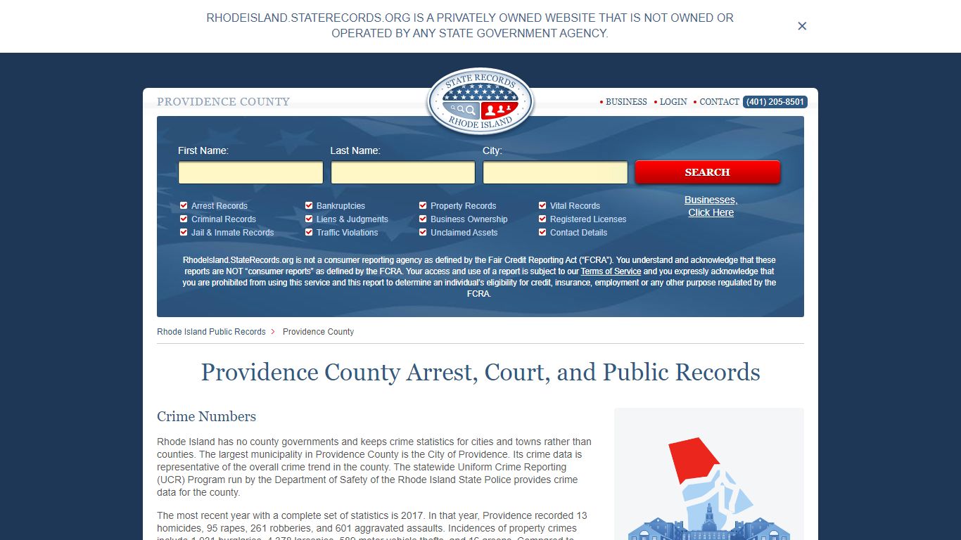 Providence County Arrest, Court, and Public Records